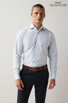 Blue/White Stripe Slim Fit Signature Motionflex Stretch Shirt (993536) | 67 €