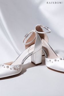 Rainbow Club Natural Hannah Ivory Wedding Satin Shoes (993966) | 701 SAR