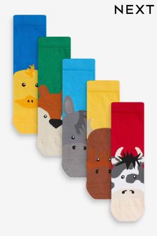 Farm Animals Cotton Rich Socks 5 Pack (994081) | KRW14,900 - KRW19,200