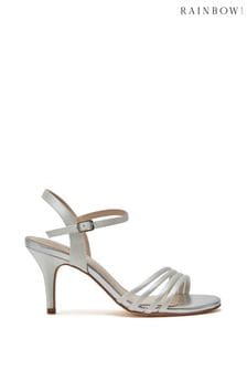 Rainbow Club Natural Dakota Ivory Satin Sandals (994219) | $111