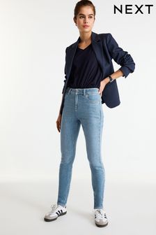 Умеренно синяя джинсовая ткань - Сверхмягкие джинсы скинни (994285) | €26