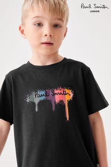 Paul Smith Junior Boys Short Sleeve Iconic Print T-Shirt (994391) | 289 SAR