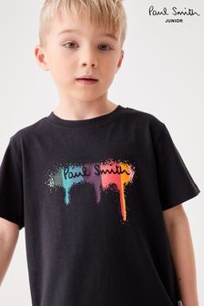Paul Smith Junior Boys Short Sleeve Iconic Print T-Shirt