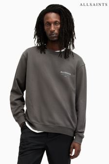 AllSaints Grey Underground Crew Jumper Sweatshirt (994881) | SGD 192