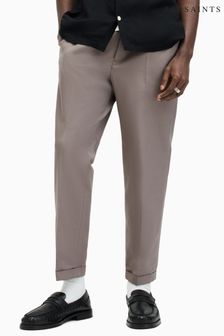 AllSaints Brown Tallis Trousers (994901) | 688 QAR