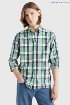 Tommy Hilfiger Green Soft Tartan Shirt (995081) | $140