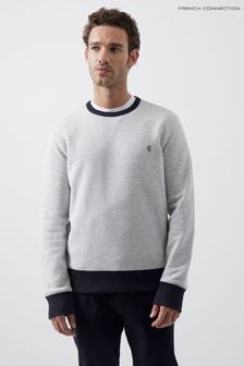 French Connection Grey Crew Contrast Sweatshirt (995151) | SGD 48