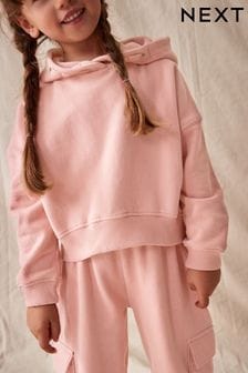 Pink Cropped Hoodie (3-16yrs) (995152) | AED53 - AED77
