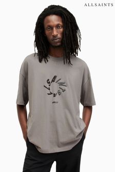 Grau - Allsaints Halo T-Shirt mit Rundhalsausschnitt (995256) | 86 €