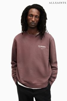 AllSaints Purple Underground Crew Sweatshirt (995432) | SGD 192