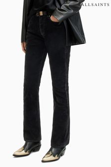 AllSaints Black Hollis Flock Bootcut Jeans (996159) | €250