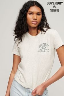 Superdry Nude Athletic Essential Slub 90s T-Shirt (996306) | kr407