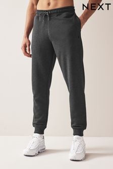 V barvi oglja - Klasičen kroj - Bombažne Blend hlače za prosti čas z manšetami (996403) | €12