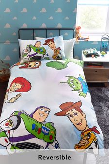 Multi Disney Toy Story Buzz & Woody 100% Cotton Duvet Cover and Pillowcase Set
