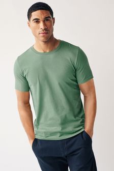 Green Light Slim Fit Essential Crew Neck T-Shirt (998120) | 40 QAR