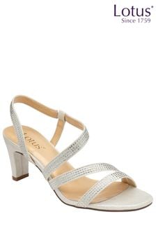 Lotus Silver Diamante Ocassion Sandals (998236) | $103