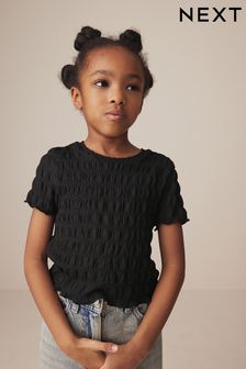 Black Textured Top (3-16yrs) (999047) | $21 - $35