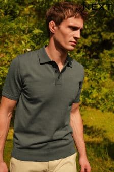 Green Regular Fit Knitted Polo Shirt (999119) | €28