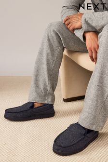 Navy Blue Apron Slippers (999707) | HK$164