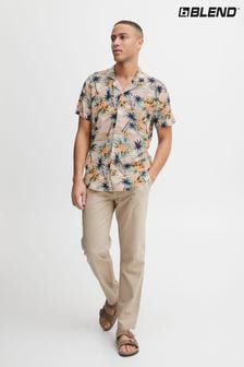 Blend Retro Tropical Printed Resort Short Sleeve Shirt