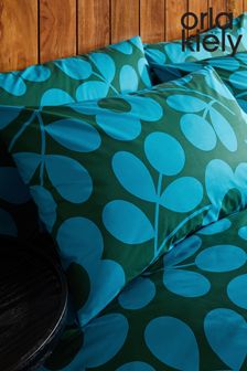 Orla Kiely Set of 2 Green Sprig Stem Pillowcases (9W9767) | €29