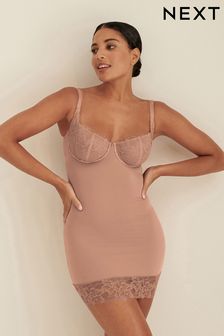 Nude Nude Smoothing Control Lace Non Pad Wired Slip (A00156) | €44