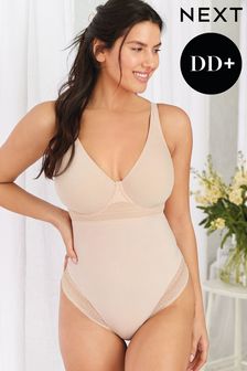 Nude DD+ Lace Tummy Control Shaping No VPL, Smoothing, Wired Bodysuit (A00165) | $64