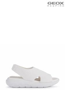 Geox Womens Spherica White Ec5 Sandals (A00354) | 638 SAR