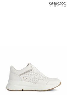 Geox Womens White Backsie Sneakers (A00364) | kr1,493
