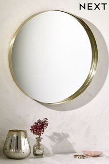Gold Round 50x50cm Wall Mirror (A00407) | €69