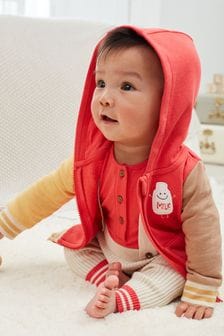 Red Milk Baby Dungarees And Jacket 3 Piece Set (A00447) | €12 - €12.50