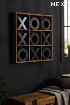 Black Bronx Noughts & Crosses Wall Game (A00917) | kr1 030