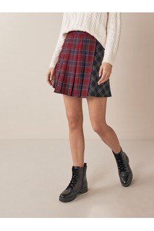 Red Tartan Kilt Mini Skirt (A01015) | Kč835