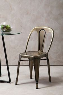 Fifty Five South Brass Gator Metal Chair (A01102) | SGD 387