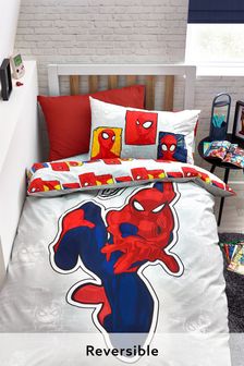 Blue Spider-Man Duvet Cover and Pillowcase Set