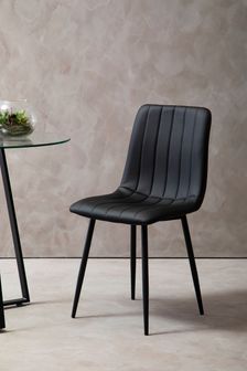 Fifty Five South Set of 4 Black Tiana Dining Chairs
