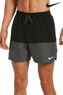 Nike Black Split 5 Inch Volley Swim Shorts (A02098) | kr481