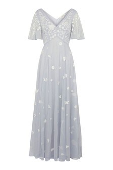 Monsoon Blue Kaitlyn Embroidered Maxi Dress (A02103) | 130 €