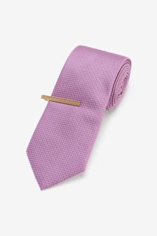 סגול עז - רגיל - עניבה עם סיכה לעניבה (A02823) | ‏45 ₪