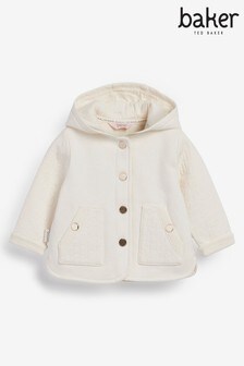 Baker by Ted Baker White Quilted Jacket (A02892) | CHF 45 - CHF 48