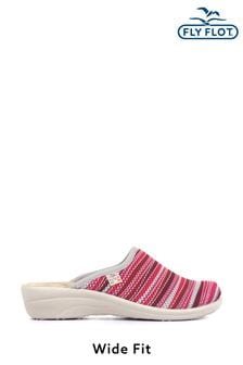 Fly Flot Pink Ladies Wide Fit Anatomic Lightweight Clogs
