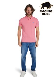 Lachsfarben - Raging Bull Klassisches Polo-Shirt aus Bio-Material (A03202) | 76 €