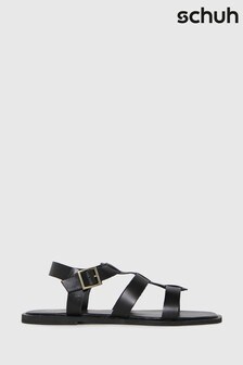 Schuh Black Tyrion Leather Gladiator Sandals (A04057) | 43 €