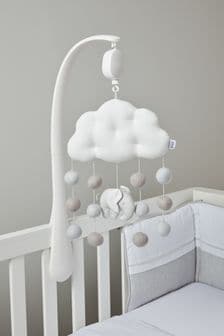 Mamas & Papas Grey Welcome to the World Elephant Musical Cot Mobile (A04122) | €53