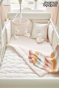 Mamas & Papas Pink Kids Welcome to the World Floral Quilt (A04137) | €108