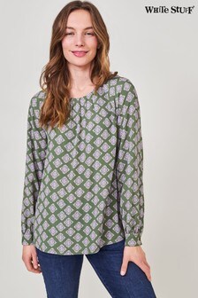 White Stuff Green Maia Top
