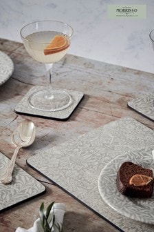 Morris & Co. Set of 6 Grey Strawberry Thief Placemats (A04629) | €39