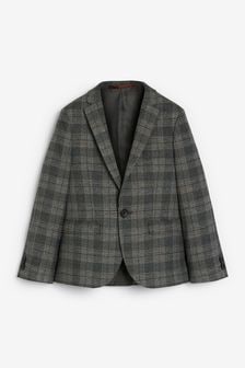 Grey Brown Jacket Brown Check Suit Jacket (12mths-16yrs) (A04734) | €66 - €79