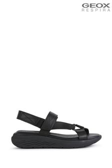 Geox Womens Spherica Ec5W Black Sandals (A04737) | 134 €