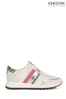 Geox Damen Tabelya Turnschuhe, Weiß (A04744) | 184 €